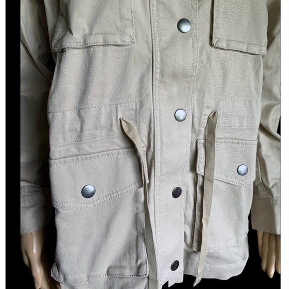 LANDSEND MILITARY JACKET Long Sleeve Canvas - Picture 4 of 9